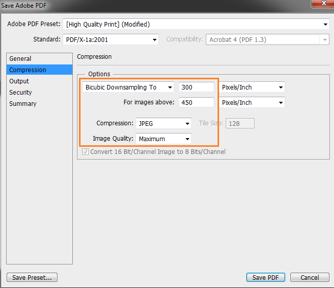 Como exportar arquivos em PDF/X-1a no Adobe Photoshop